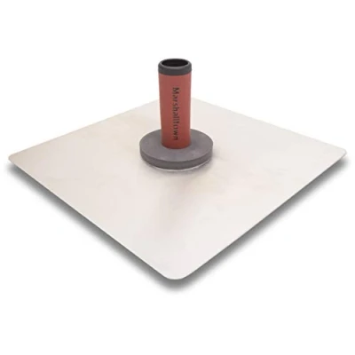 Afbeelding van Marshalltown Hawk troffel met DuraSoft handvat in magnesium, afmeting van de 330x330 mm, voor gipsplaten en pleisteraars