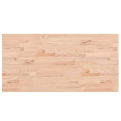 Afbeelding van vidaXL Tafelblad rechthoekig 100x50x2,5 cm massief beukenhout
