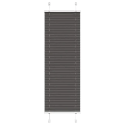 Afbeelding van vidaXL Plissé rolgordijn 45x150 cm stofbreedte 44,4 polyester zwart