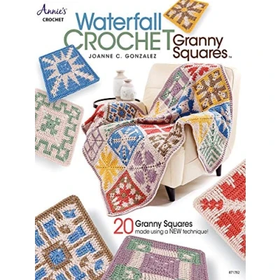 Afbeelding van Waterfall Crochet Granny Squares: 20 Squares Made Using a New Technique!