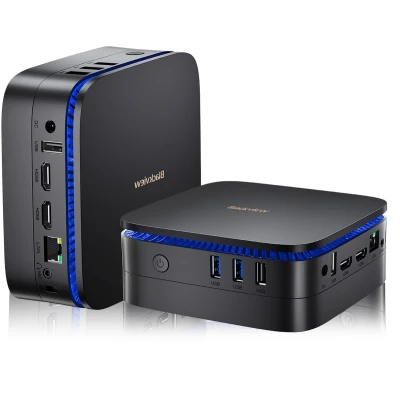 Afbeelding van Blackview MP60 Mini PC 16 GB LPDDR5 RAM 1TB M.2 SSD Intel N150 Windows 11 Pro Tot 3,6 GHz 4K Dual HDMI WiFi 5 Gigabit Ethernet Zwart