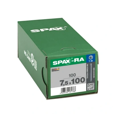 Afbeelding van Spax RA Kozijnschroeven torx cilinderkop T30 7.5 x 100mm