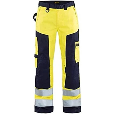 Afbeelding van Blaklader Multinorm werkbroek 1578 1514 High Vis Geel/Marineblauw