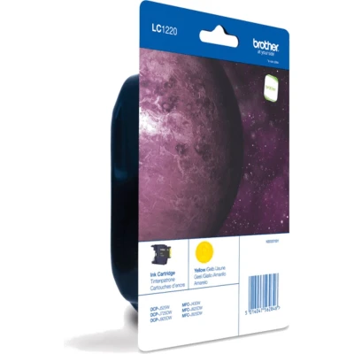 Afbeelding van Brother LC 1220YBP inktcartridge 1 stuk(s) Origineel Geel (LC 1220YBP)