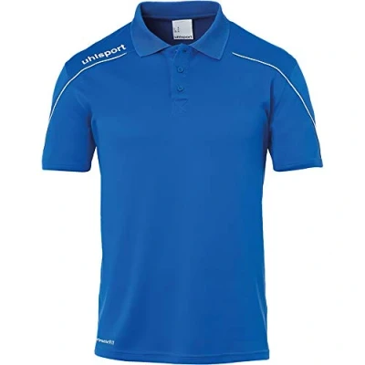 Afbeelding van uhlsport Stream 22 Poloshirt voor heren, Azure Blue/White, 140