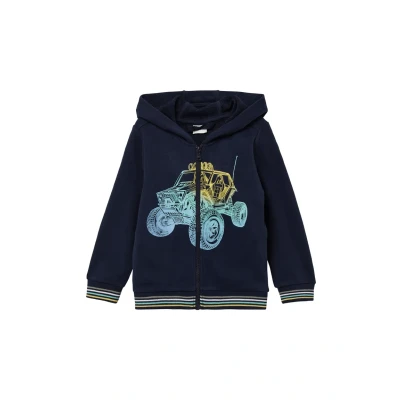 Afbeelding van s.Oliver Sweater met rits voor kinderen, Maat: 128/134, Navy