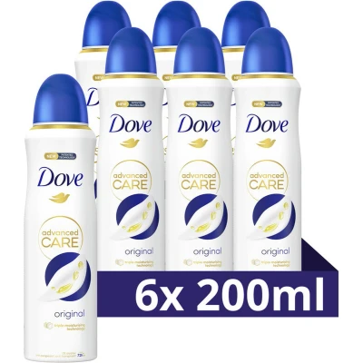 Afbeelding van 6x Dove Deodorant Spray Original 200 ml