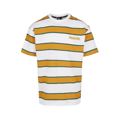 Afbeelding van Starter Tshirt print, Heren, Maat: Large, White/yellow