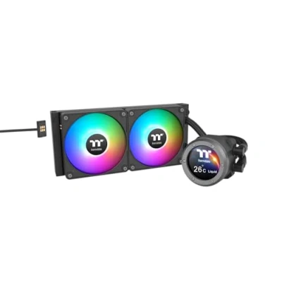 Afbeelding van Thermaltake CL W414 PL12SW A koelsysteem voor computers Processor Kit vloeistofkoeling 12 cm Zw