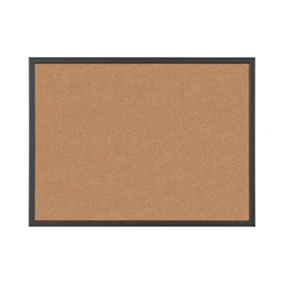 Afbeelding van Bi Office Kurk prikbord, kurkbord met zwarte MDF lijst, 60 x 40 cm