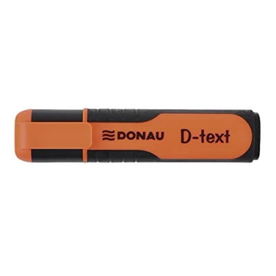 Afbeelding van Donau 7358001PL 04 D tekstmarker/Highlighter Textliner De niet giftige inkt, wigvormige punt heldere kleuren Hoge kwaliteit/rubberen schachtzijden lijndikte 1 5 mm oranje