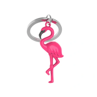 Afbeelding van METALMORPHOSE sleutelhanger Flamingo MTM144 01, Roze, Eén maat