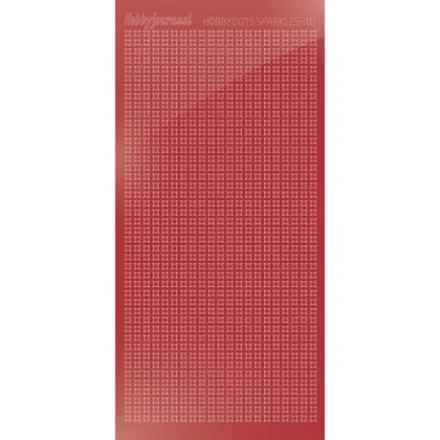 Afbeelding van Hobbydots sticker Sparkles 01 Mirror Christmas Red