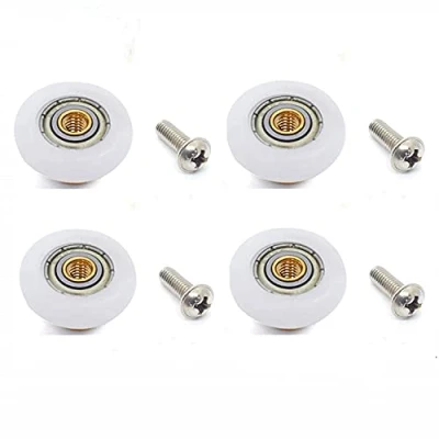 Afbeelding van 4 Sets Douche Deur Rollers Runners Wielen Vervanging Deel Badkamer Glas Runner Schuifdeur Roller Wiel 19mm x 5mm