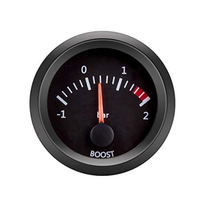 Afbeelding van ETOPARS 2&quot; inch 52mm Turbo Boost Meter Auto Motor Wijzer Indicator Rood Licht Bar Gauge Turbodruk Turbodrukmeter Rook Tint Len Universeel