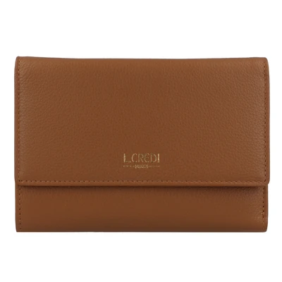 Afbeelding van L.CREDI Evelyn Portemonnee, Dames, Maat: One Size, Cognac