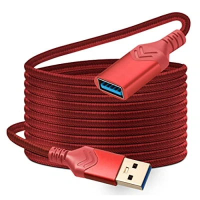 Afbeelding van USB 3.0 Verlengkabel 4.5M High Speed A Man vrouw Verlengsnoer voor Xbox/Flash Drive/Kaartlezer/Harde Schijf/Toetsenbord/Printer/Scanner (Rood)