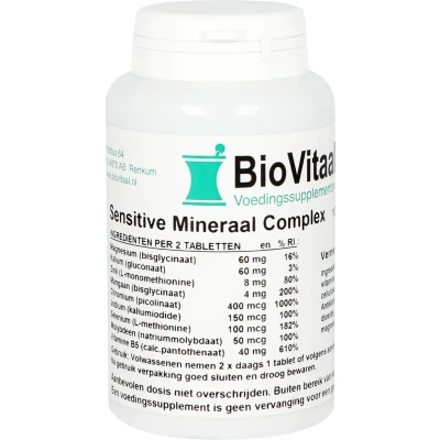 Afbeelding van VeraSupplements Sensitive Mineraal Complex Tabletten 100TB