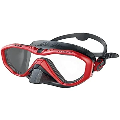 Afbeelding van Seac Italica, Duikmasker met Enkele Lens voor Professioneel en Recreatief Duiken Snorkelen, Hoge Kwaliteit Gemaakt in Italië
