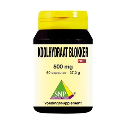 Afbeelding van SNP Koolhydraat blokker 500 mg puur 60 capsules