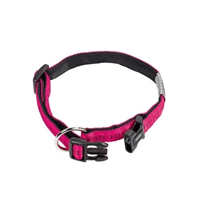 Afbeelding van Nobby Halsband Soft Grip, fuchsia/zwart L: 50/65 cm, B: 25 mm, 1 stuk