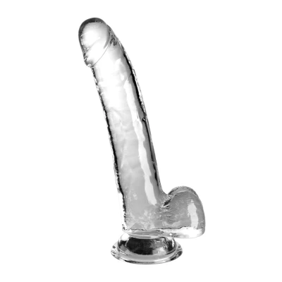 Afbeelding van Realistische Dildo King Cock 25 cm Transparant