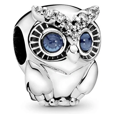 Afbeelding van Pandora 798397NBCB Bedel zilver Sparkling Owl
