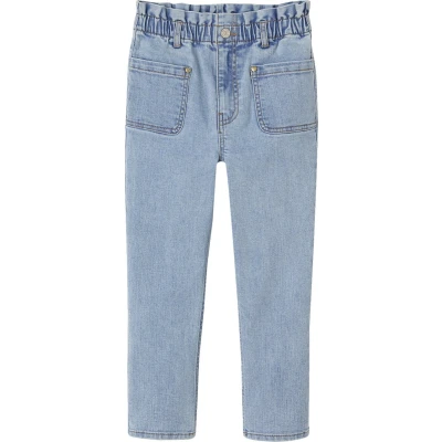 Afbeelding van Vertbaudet Onverwoestbare jeans in paperbagstijl voor meisjes