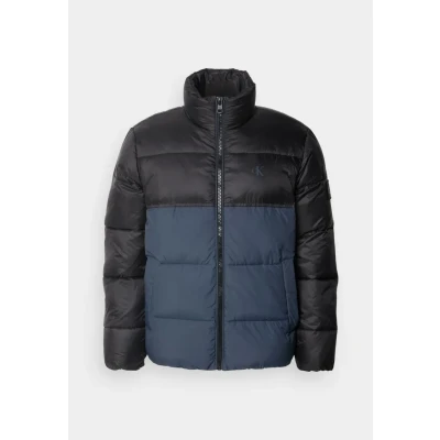 Afbeelding van Calvin Klein Jeans Blocking Puffer Winterjas, Heren, Maat: XXL, Ink/black