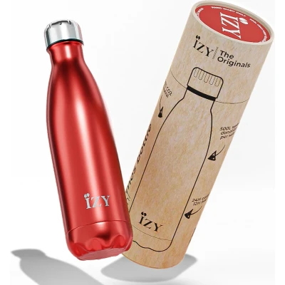 Afbeelding van Thermosfles IZY Chroom Rood 500 ml