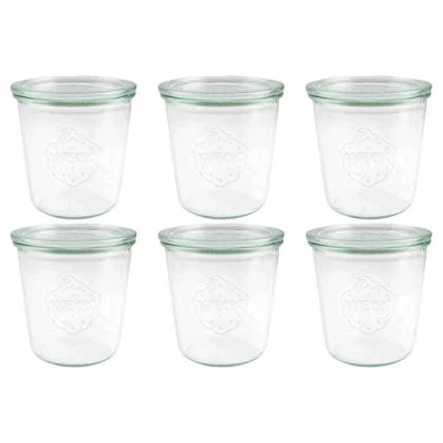 Afbeelding van Weckglas stort 0,58 ltr. per doos van 6 stuks 742 (exclusief weckklemmen)