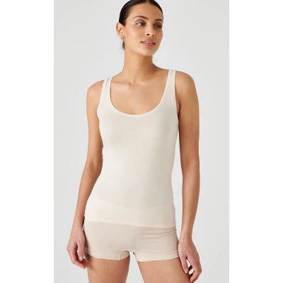 Afbeelding van Damart Tanktop Thermolactyl onzichtbaar Dames Beige S