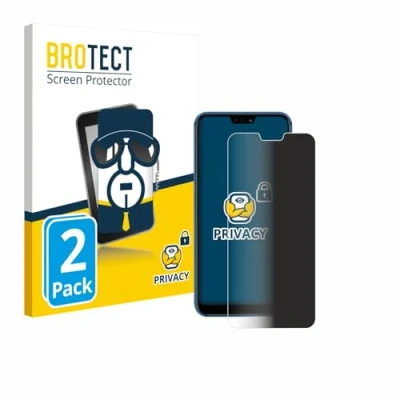 Afbeelding van BROTECT privacy screenprotector voor Huawei P20 lite 2018 Folie Beschermfolie Blauwlichtfilter (2 Stuks)