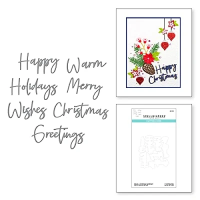 Afbeelding van Spellbinders Create a Christmas Sentiment Etched Dies (S4 1134) (DISCONTINUED)