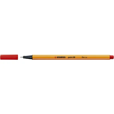 Afbeelding van Stabilo Point 88 Fineliner, Rood Fineliner