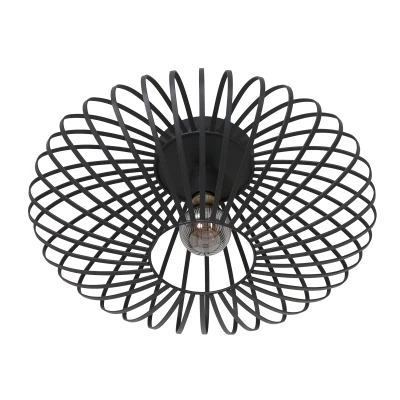 Afbeelding van Anne Light &amp; home plafondlamp Dunbar 1 lichts 40x18.5 cm zwart