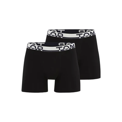 Afbeelding van TOM TAILOR Kentucky Heren Long Boxer 2 Pack Zwart Maat M