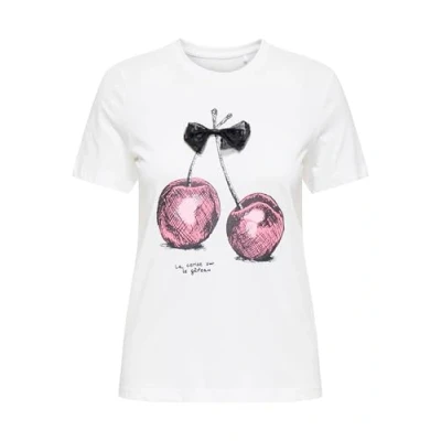 Afbeelding van ONLY Onlnita Tshirt print Cloud dancer, Dames, Maat: XL, dancer