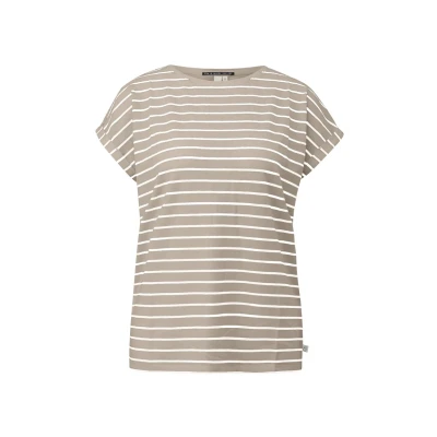 Afbeelding van QS Tshirt print, Dames, Maat: Medium, Beige