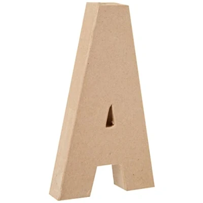 Afbeelding van Creotime papier mâché letter A 20,5 cm