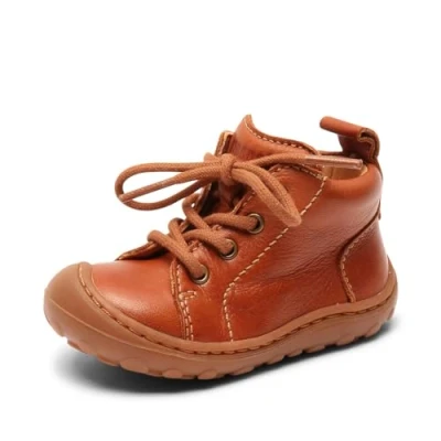 Afbeelding van Bisgaard Unisex Gerle Lace sneakers voor kinderen, cognac, 24 EU