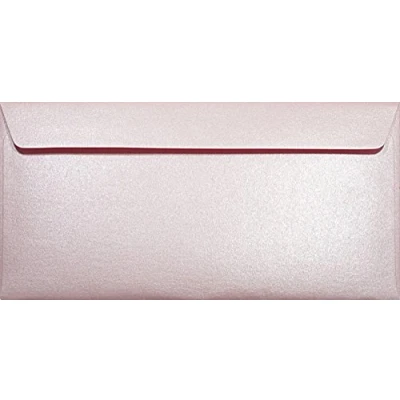 Afbeelding van Netuno 25 parel roze DL lange enveloppen 120g 110x220mm Majestic Petal rechte klep voor bruiloft verjaardag kersmis uitnodigingen gelegenheids briefkaarten