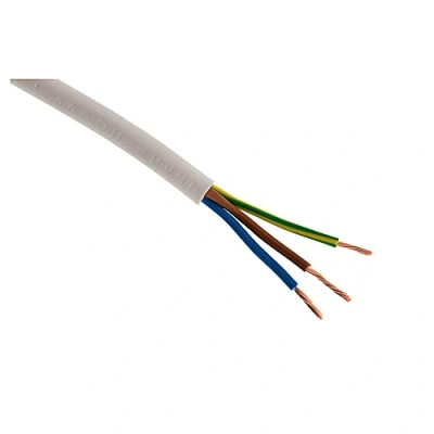 Afbeelding van Stroomkabel HO5VV F 3G1,5, wit, 5 m