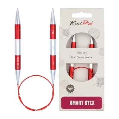 Afbeelding van KnitPro SmartStix rondbreinaalden 40cm 8.00mm.
