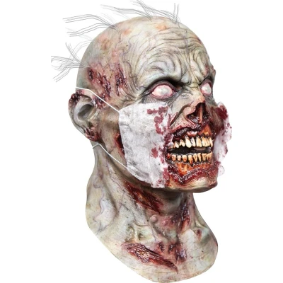 Afbeelding van Partychimp Patient Zombie Masker Halloween Eng Volledig Hoofdmasker voor bij Kostuum volwassenen Carnaval Latex One size