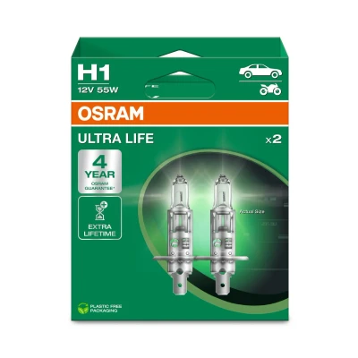 Afbeelding van OSRAM 4062172388122 Halogeenlamp Ultra Life H1 55 W 12 V