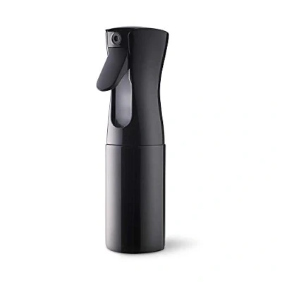 Afbeelding van Uervoton Sproeiflessen, continue, ultra fijne mist, lege waterflessen, kappersspray, flessen, salon, kapper, haargereedschap, watersproeier (160 ml, zwart)