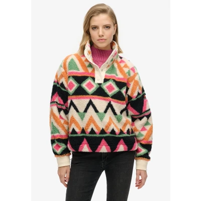 Afbeelding van Superdry Vrouwen Superzachte Kraagloze Trui met Print Grootte: 38