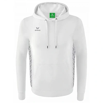Afbeelding van Essential Team sweatshirt met capuchon wit/monument grey / 140