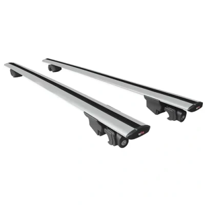 Afbeelding van MDAK HOOK Model Dakdrager bagagedrager compatibel met Suzuki Vitara 2015 2024 Spoorstaven Grijs Aluminium 2 Staven